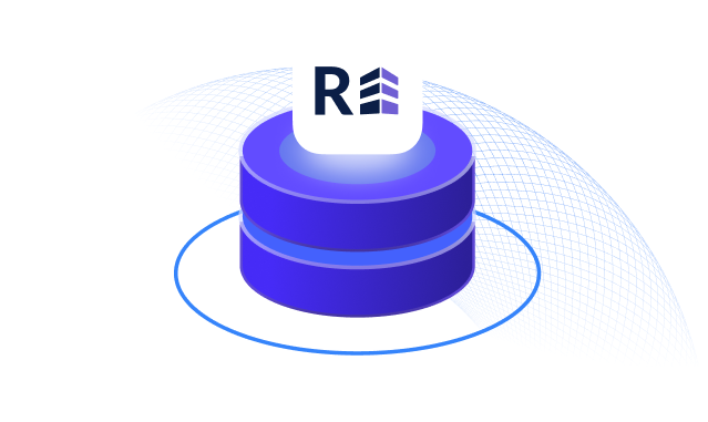 REalyse illustration of a property data platform connected to a blue data network